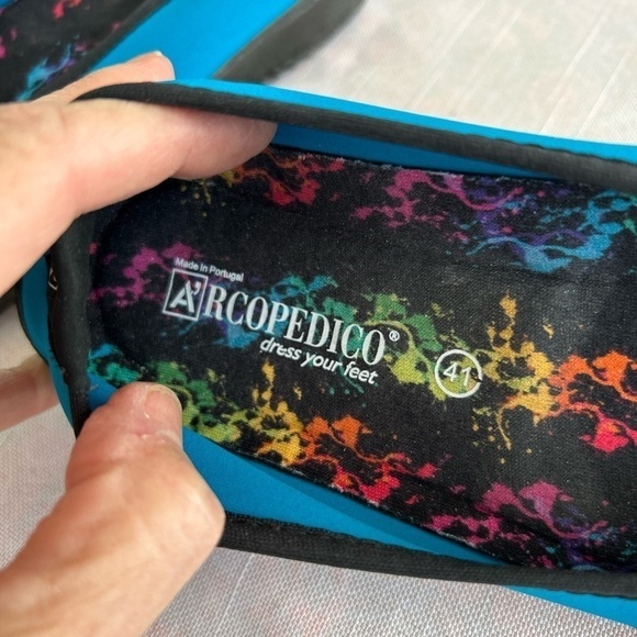 Arcopedico Lolita Turquoise Size 41 US 9.5-10 Ballet Flats Turquoise NEW - Picture 10 of 12